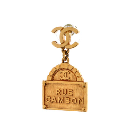 シャネル CCリュカンボンタグ ドロップイヤリング メタル