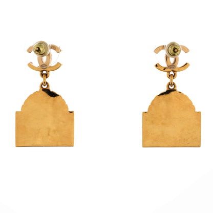 シャネル CCリュカンボンタグ ドロップイヤリング メタル