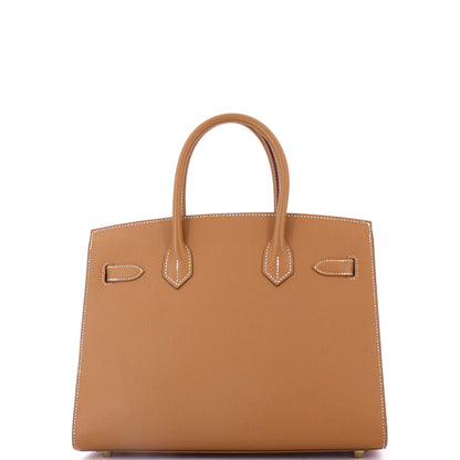 エルメス バーキン セリエバッグ ブラウン エプソン ゴールド金具 30