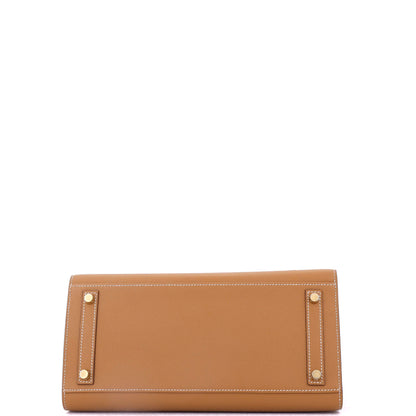 エルメス バーキン セリエバッグ ブラウン エプソン ゴールド金具 30