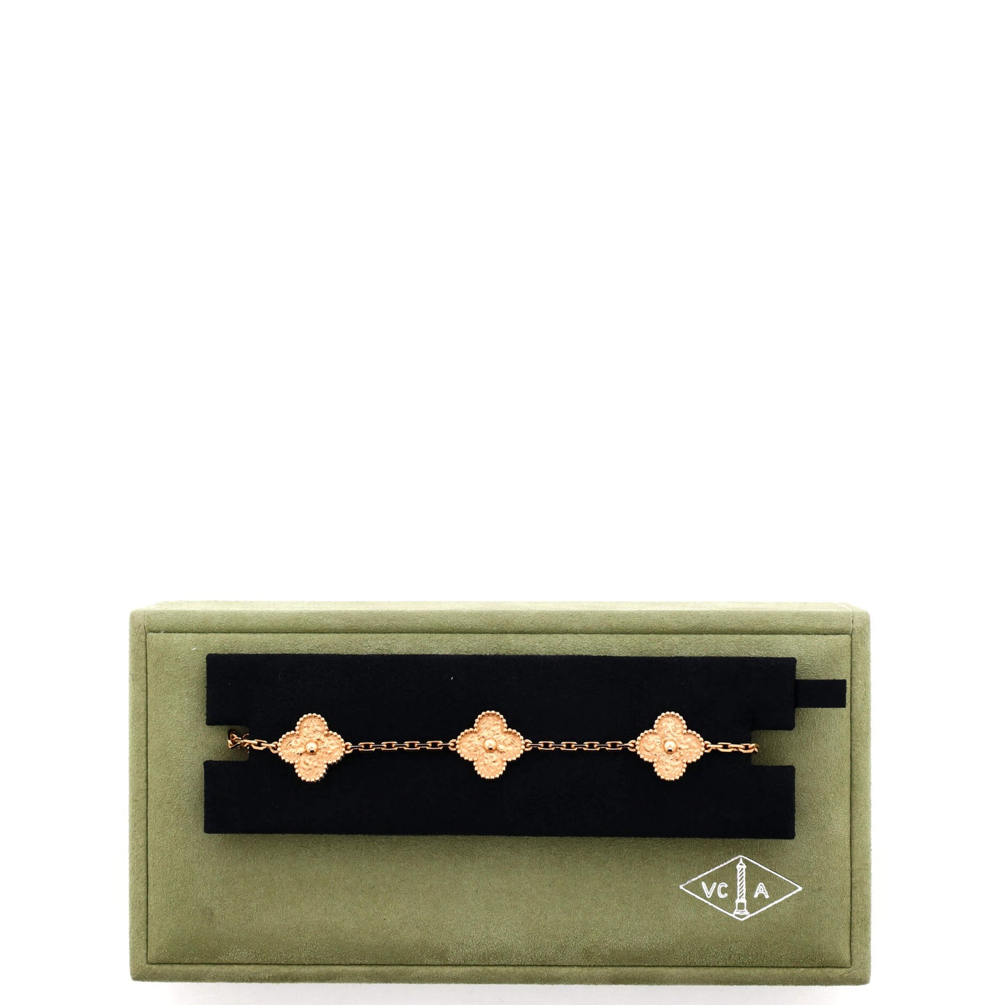 Van Cleef & Arpels Vintage Alhambra 5 Motifs Bracelet 18K ローズゴールド