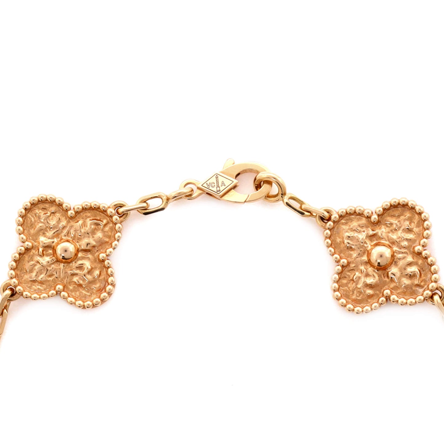Van Cleef & Arpels Vintage Alhambra 5 Motifs Bracelet 18K ローズゴールド