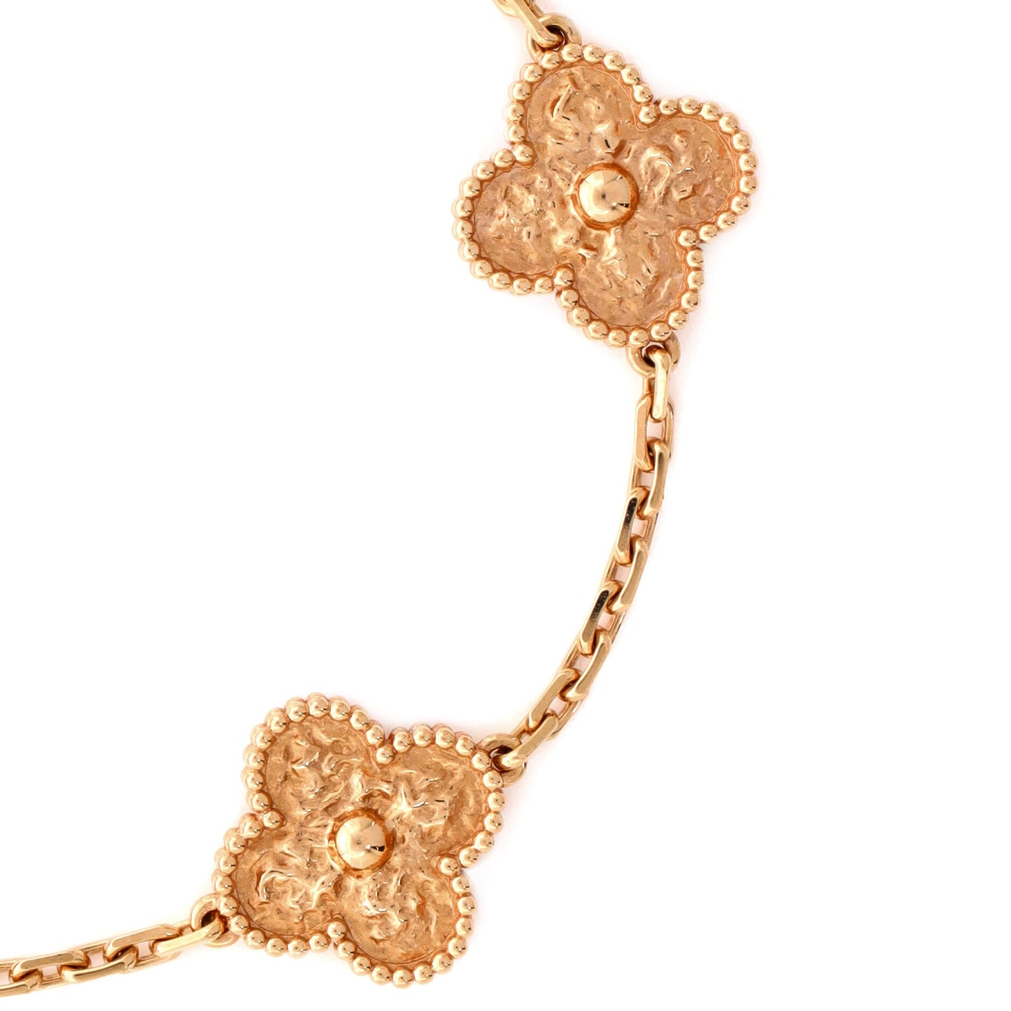 Van Cleef & Arpels Vintage Alhambra 5 Motifs Bracelet 18K ローズゴールド