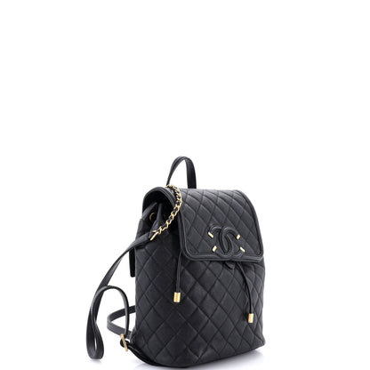 シャネル フィリグリー バックパック キルティング キャビア ラージ