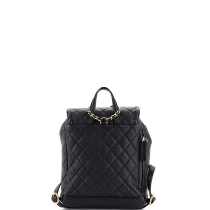 シャネル フィリグリー バックパック キルティング キャビア ラージ