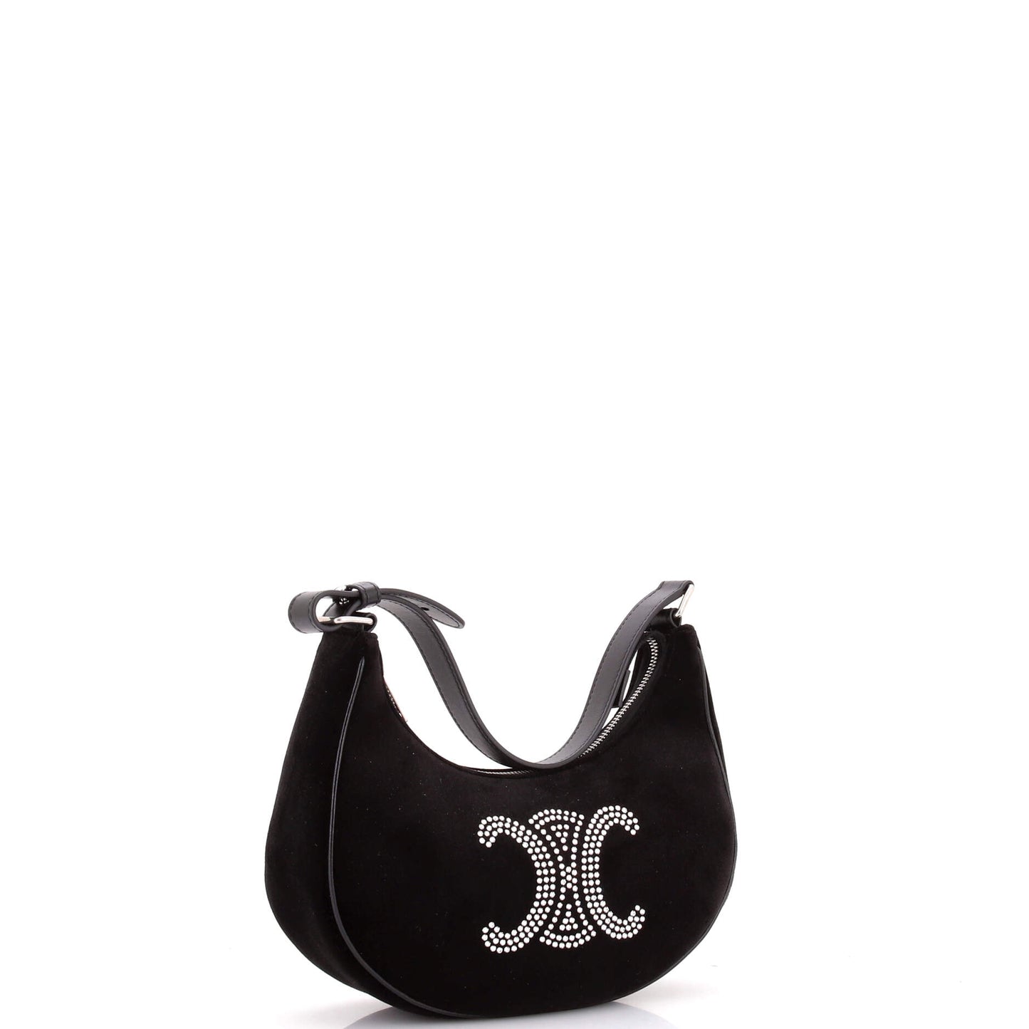 セリーヌ アヴァ バッグ クリスタル装飾 ベルベット