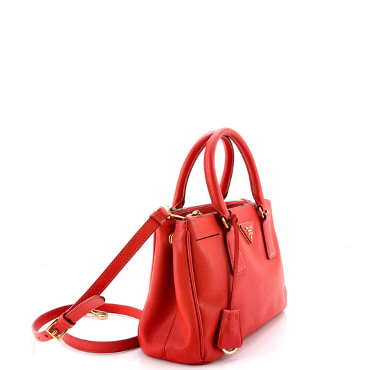 Prada Double Zip Lux Tote サフィアーノ Leather Small