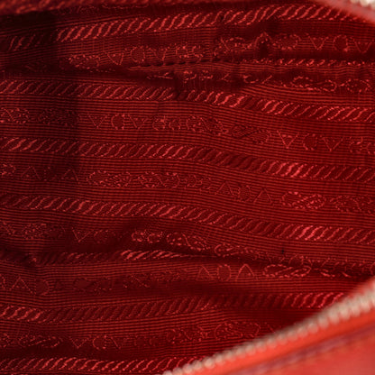 プラダ ダブルジップ ラックス トート サフィアーノ レザー スモール