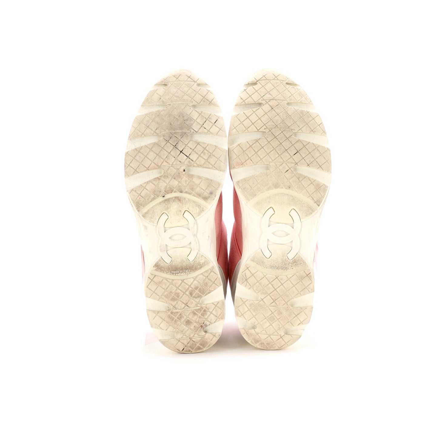 シャネル レディース CC レースアップスニーカー×レザー