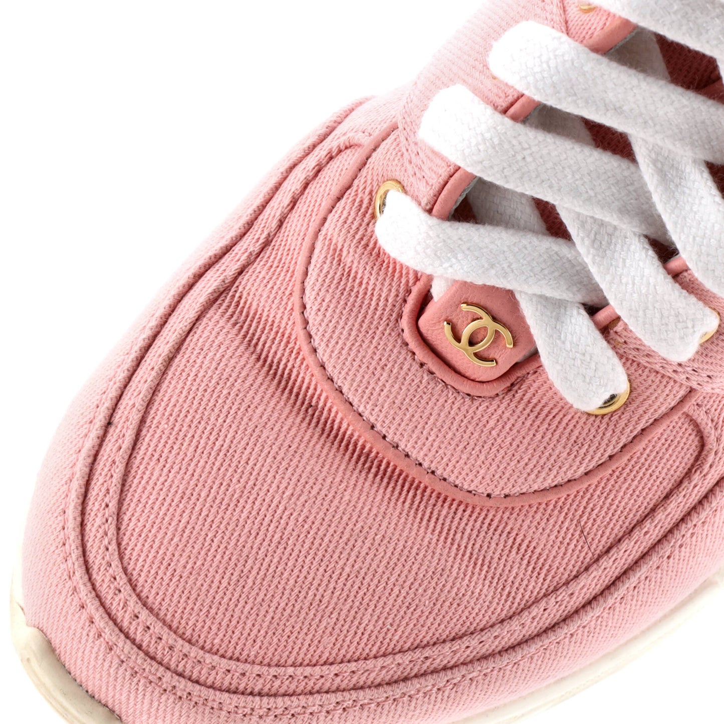 シャネル レディース CC レースアップスニーカー×レザー