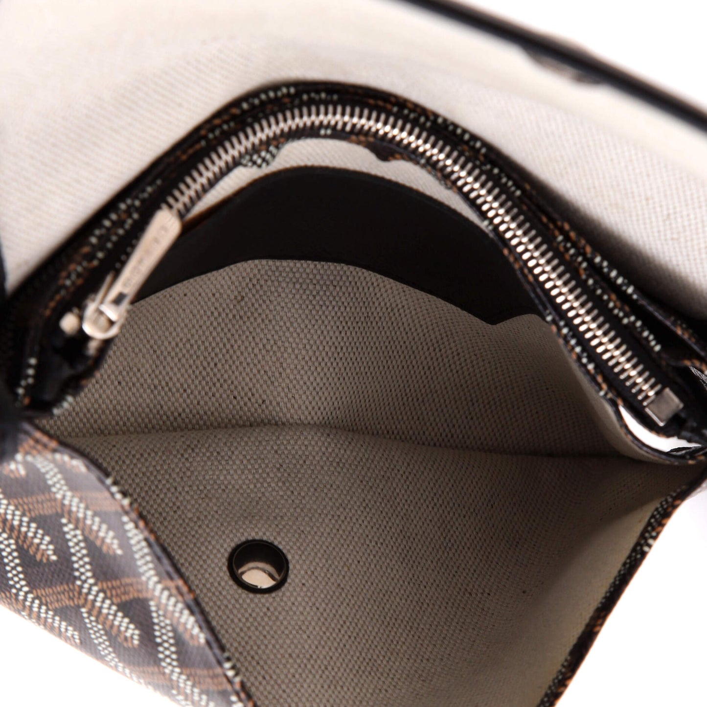 ゴヤール プリュメ クラッチ ウォレット コーティング キャンバス