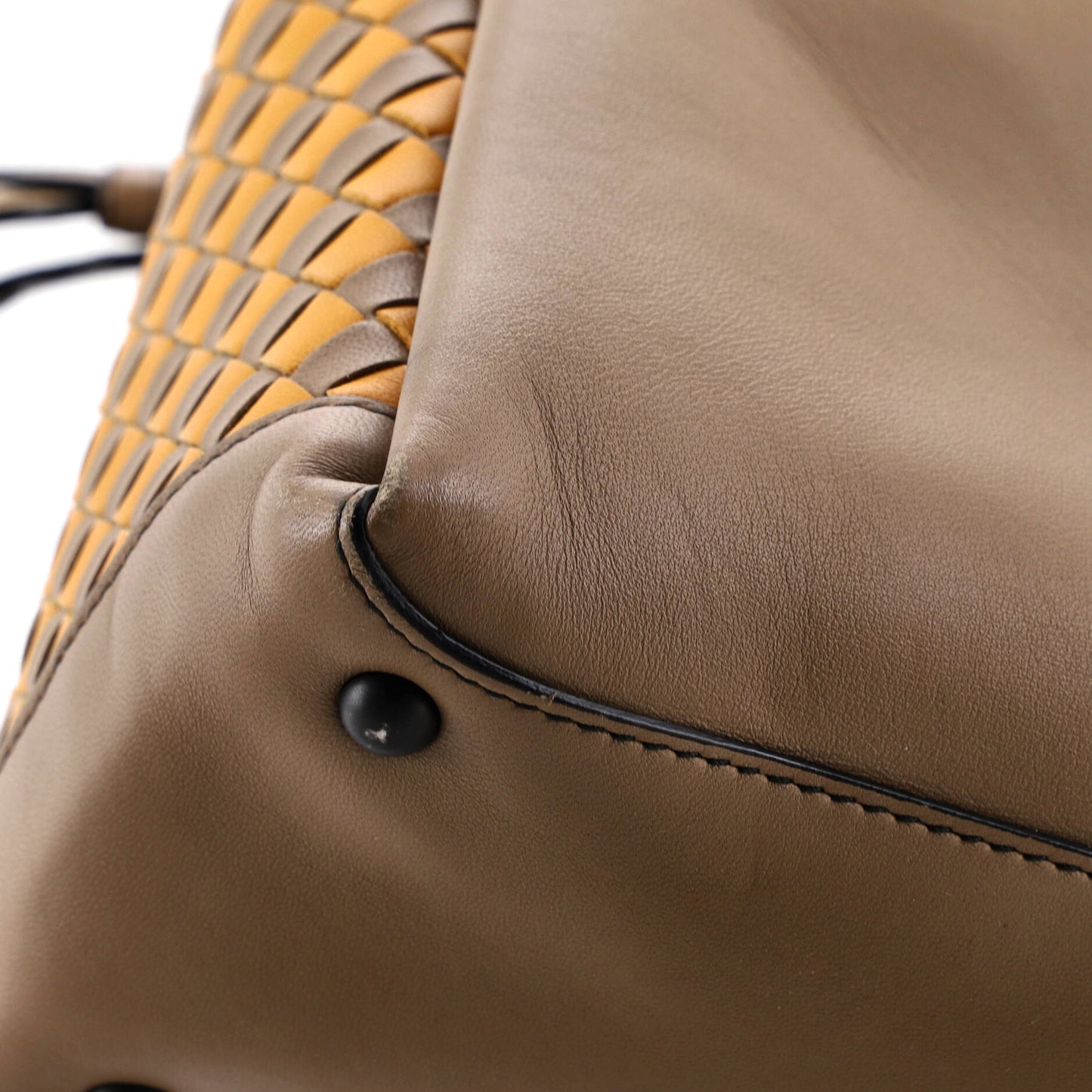 ボッテガ・ヴェネタ ピアッツァ トップハンドルバッグ レザー イントレチャートディテール＆スネークエンボスディテール ミディアム