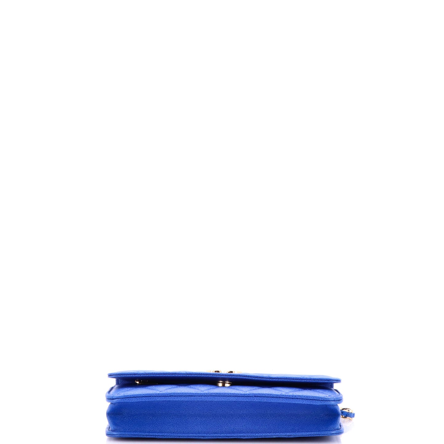 シャネル テクスチャード CC ウォレット オン チェーン キルティング キャビア