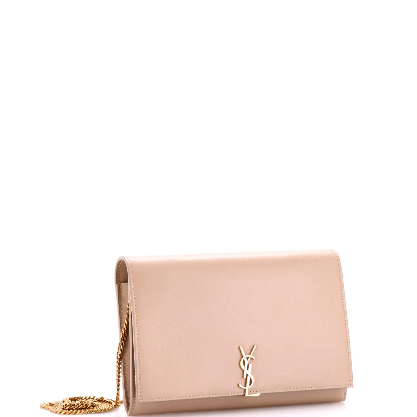 サンローラン クラシック モノグラム フラップチェーンウォレット レザー