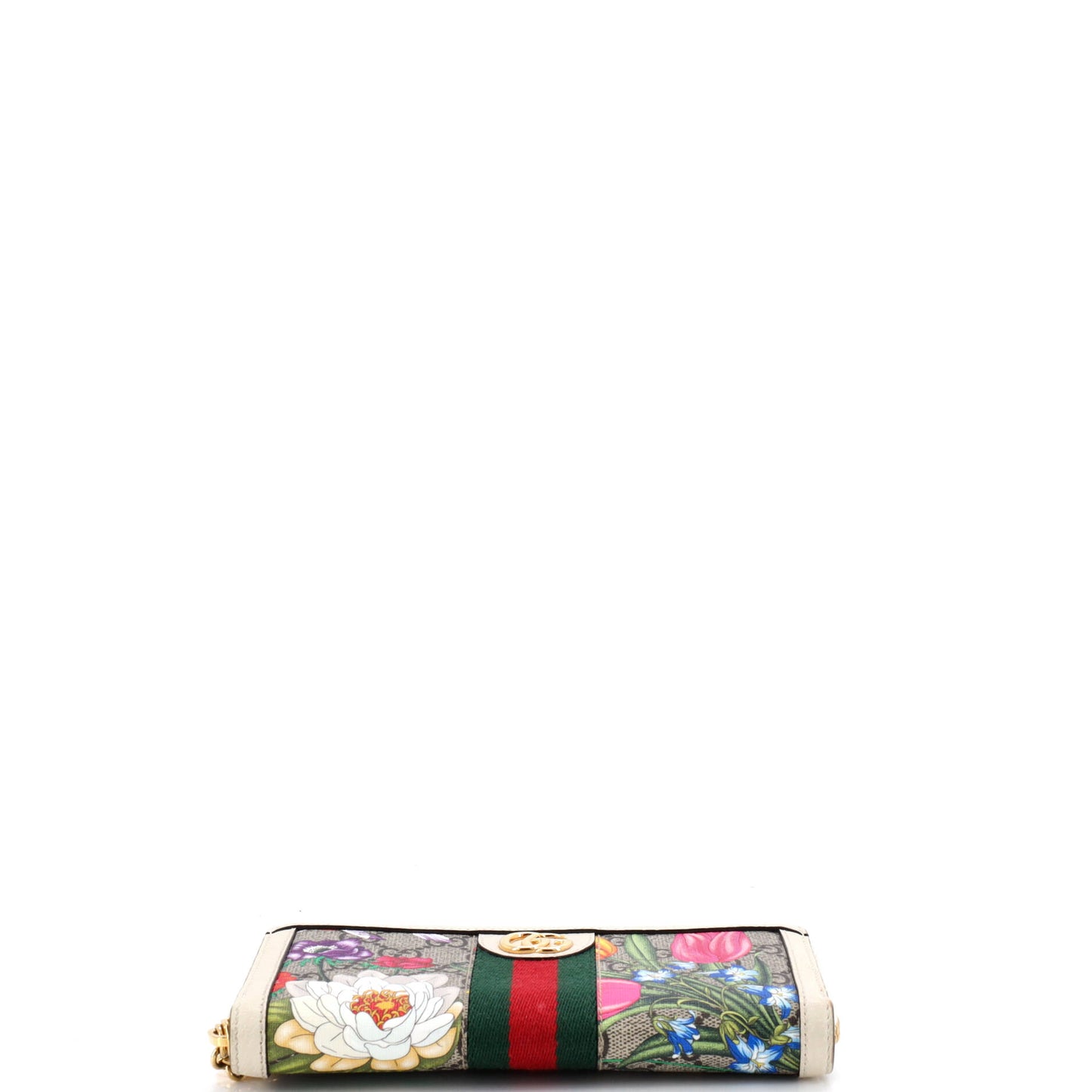 グッチ オフィディア ジップアラウンドウォレット フローラ GGコーティングキャンバス