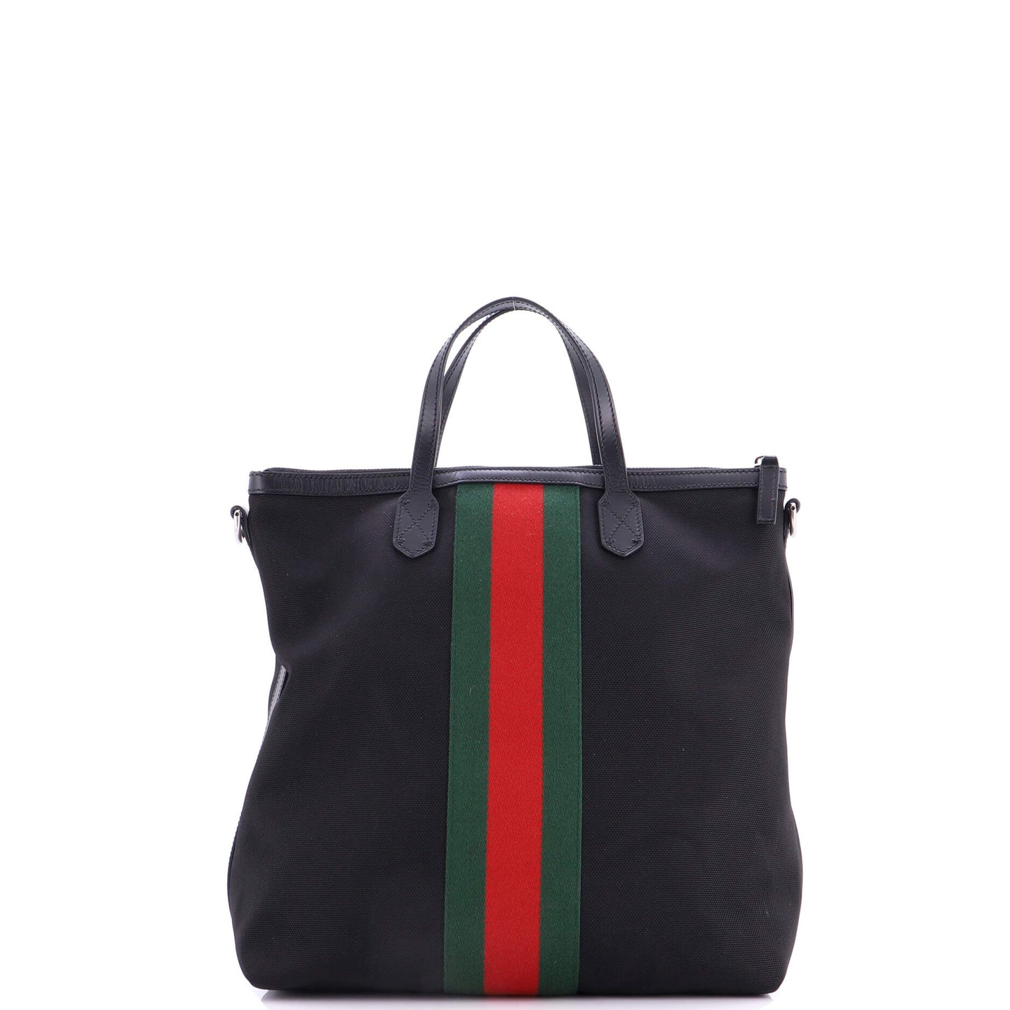 グッチ ウェブ ジップ トート テクノキャンバス 中