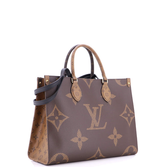 ルイ・戦略オンザゴー トートリバースモノグラム ジャイアントMM