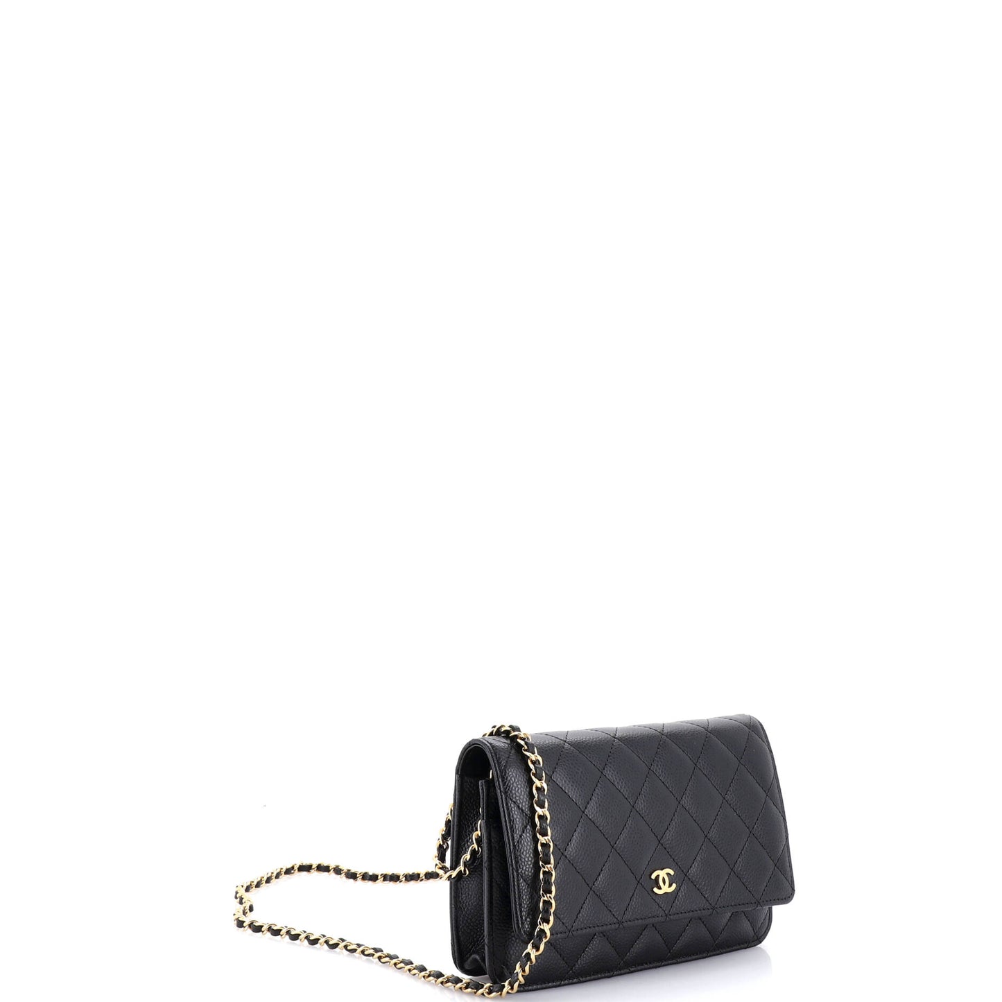 シャネル チェーンウォレット キルティング キャビア