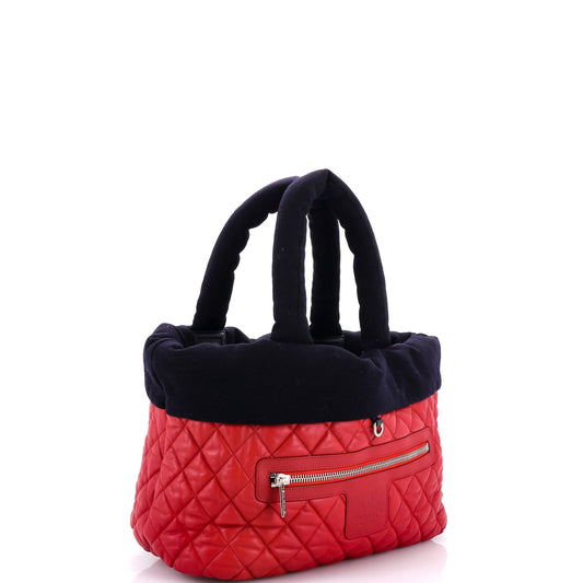 シャネル ココ コクーン リバーシブル トートバッグ キルティング ラムスキン＆ジャージー ミディアム