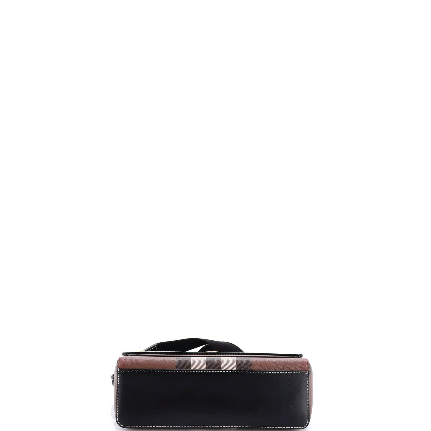 バーバリーノート クロスボディバッグ チェックキャンバス＆レザー ミディアム