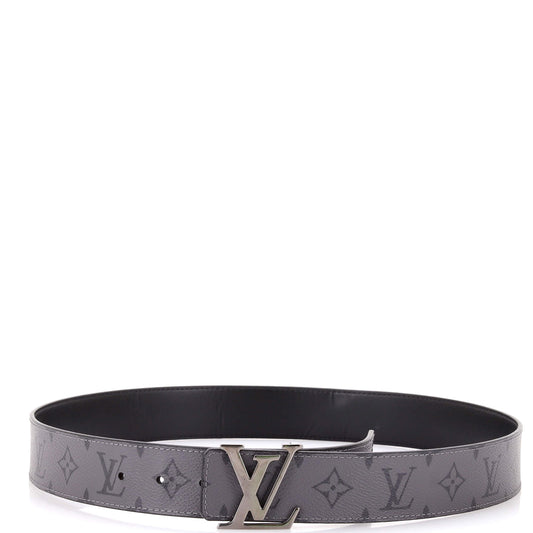 ルイ・ヴィトン LV イニシャル リバーシブルベルト リバース モノグラム・エクリプス キャンバス＆レザー ワイド