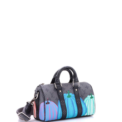 ルイ・リーグ キーポル・バンドリエールバッグ 草間彌生 パンプキンズ リバース モノグラム エクリプス キャンバス 25