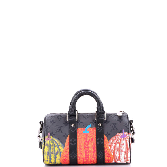 ルイ・リーグ キーポル・バンドリエールバッグ 草間彌生 パンプキンズ リバース モノグラム エクリプス キャンバス 25