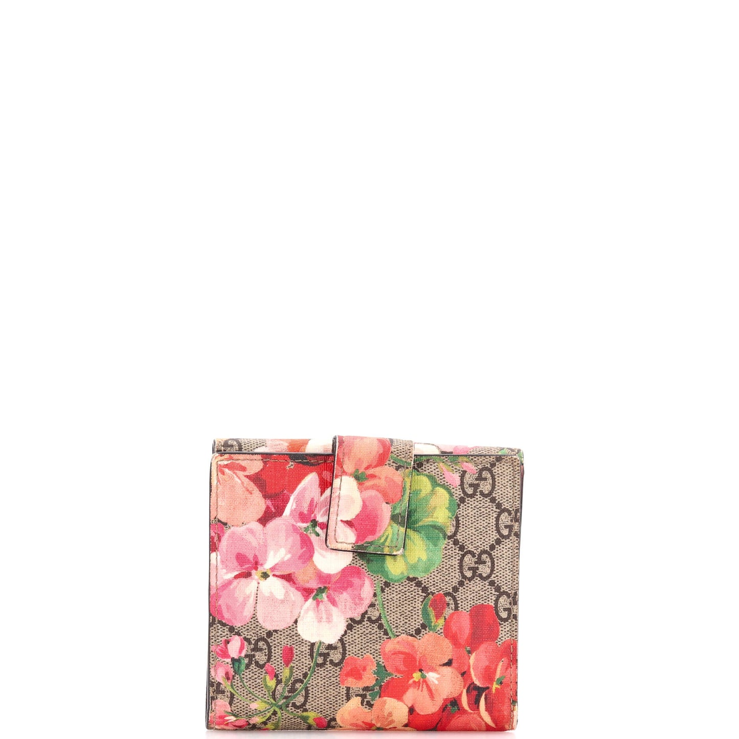 グッチ フレンチフラップウォレット ブルームズプリント GGコーティングキャンバス