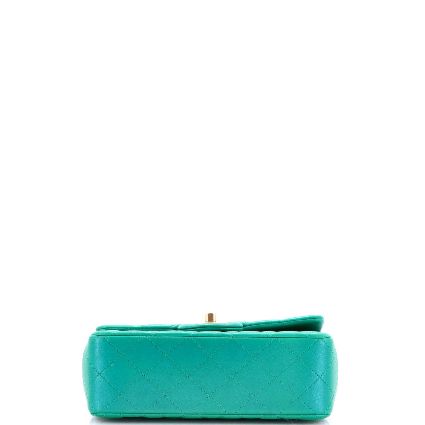 シャネル クラシック シングル フラップ トップハンドルバッグ キルティング ラムスキン ミニ