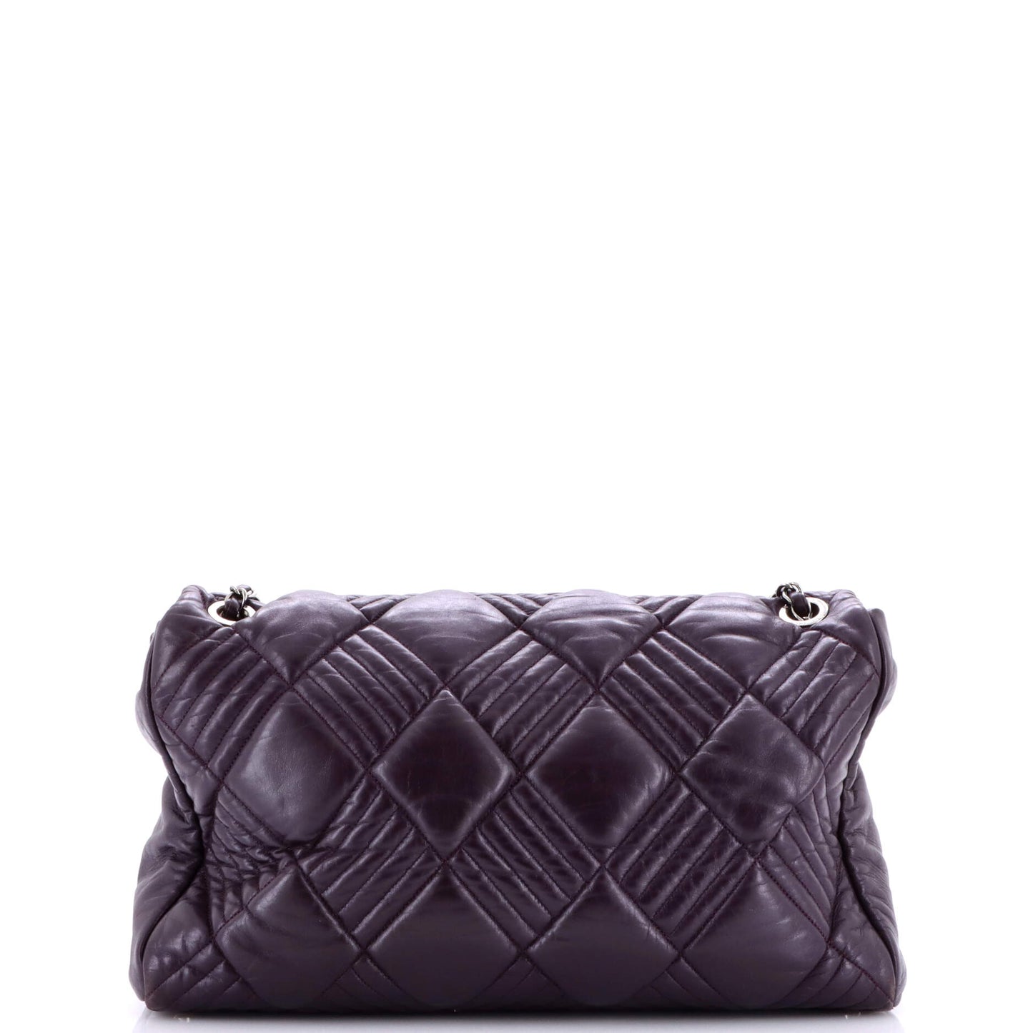 シャネル イン アンド アウト フラップバッグ キルティング ラムスキン マキシ