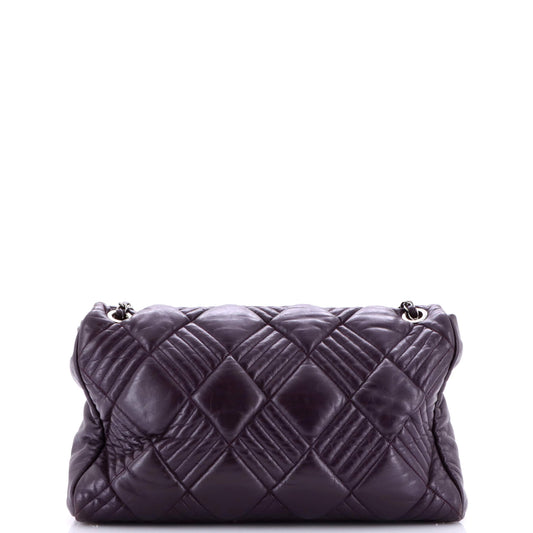 シャネル イン アンド アウト フラップバッグ キルティング ラムスキン マキシ