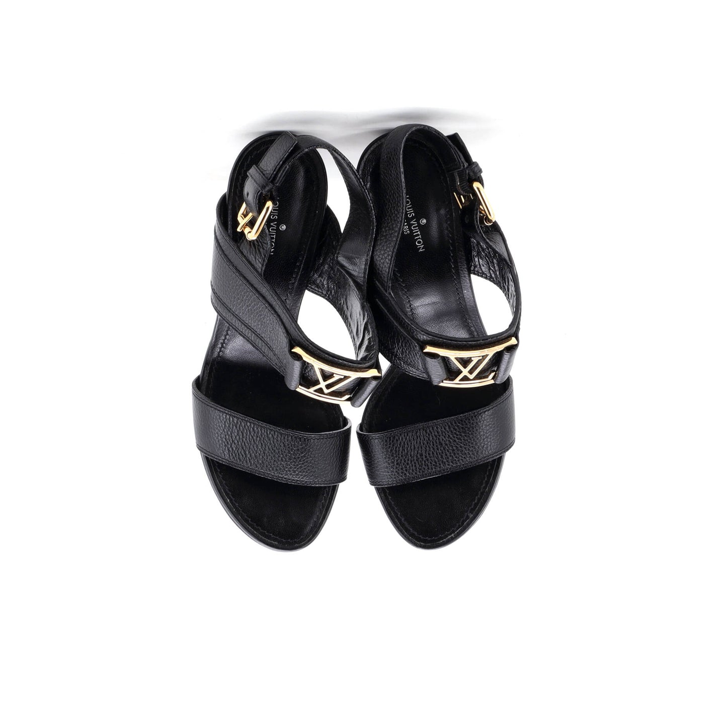 ルイ・ヴィトン レディース ホライゾン スリングバックヒール サンダル レザー