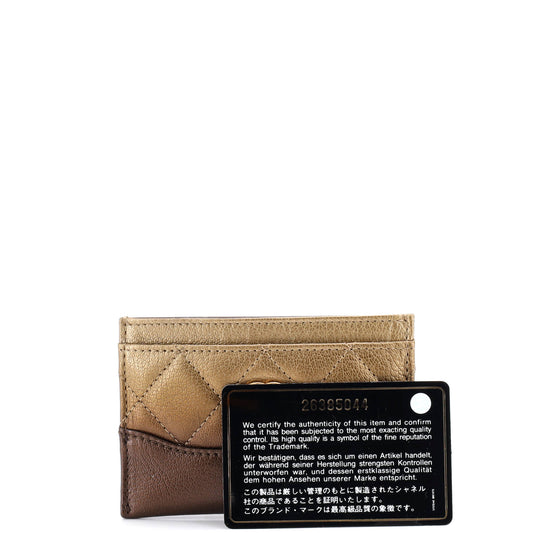 シャネル ガブリエル カードホルダー キルティング オンブレ ゴートスキン