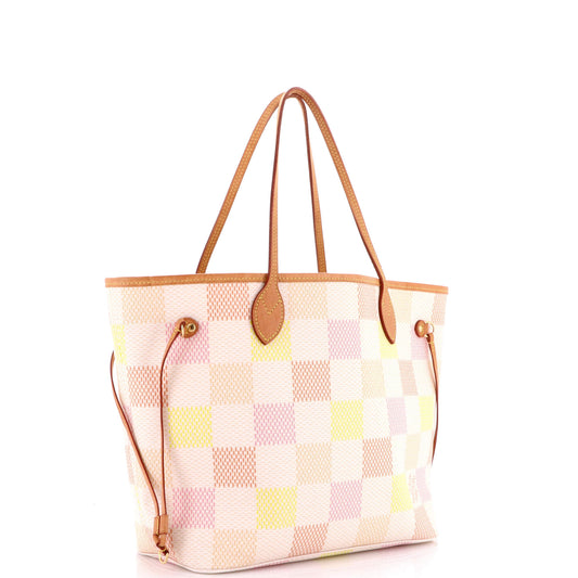 ルイ・モノグラム ネヴァーフル NM トートバッグ 限定版 ダミエ・リシャス ジャイアント MM