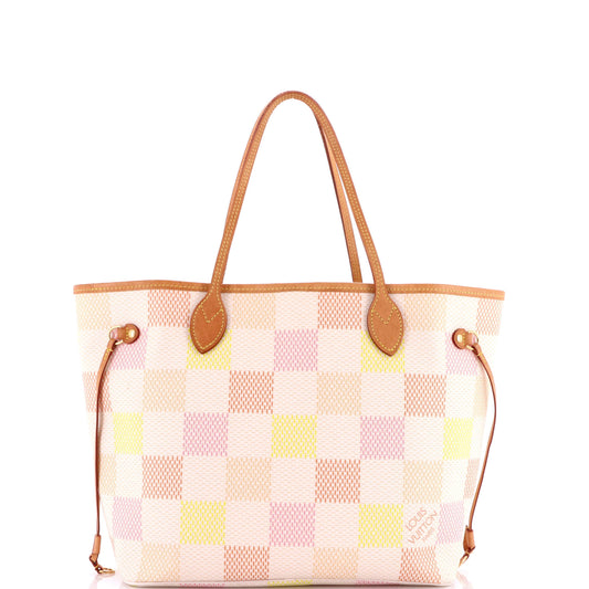 ルイ・モノグラム ネヴァーフル NM トートバッグ 限定版 ダミエ・リシャス ジャイアント MM