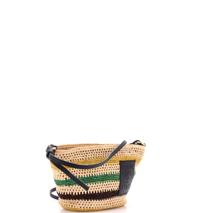 ロエベ・ポシェット・ウーブン・ラフィア