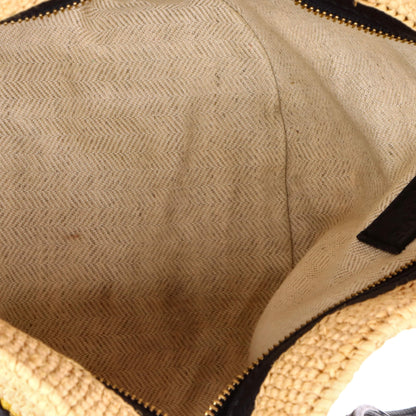 ロエベ・ポシェット・ウーブン・ラフィア