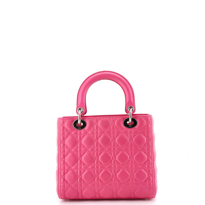 クリスチャン ディオール レディ ディオール バッグ カナージュ キルト ラムスキン ミディアム