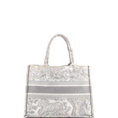 クリスチャン・ディオール ブックトート エンブロイダリー キャンバス ミディアム