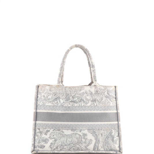 クリスチャン・ディオール ブックトート エンブロイダリー キャンバス ミディアム