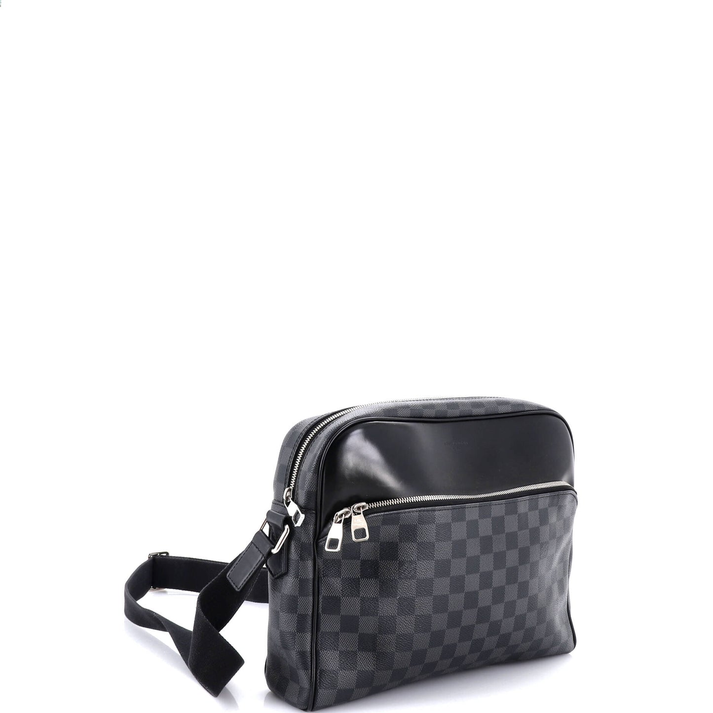 ルイ・フラッグ デイトン リポーターバッグ ダミエ・グラフィット MM