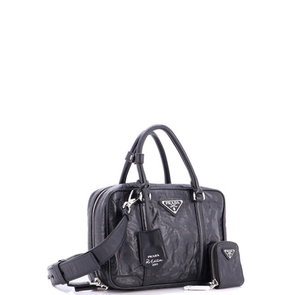 Prada Re-Edition トップハンドル Bauletto Bag Nappa Antique Medium