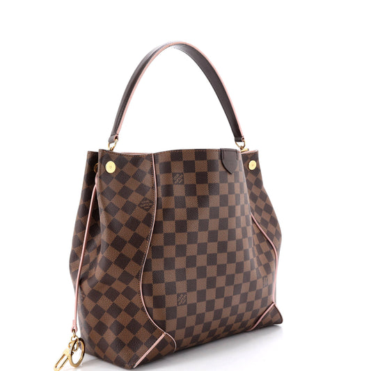 ルイ・ヴィトン カイッサ ホーボー ダミエ レザー付き