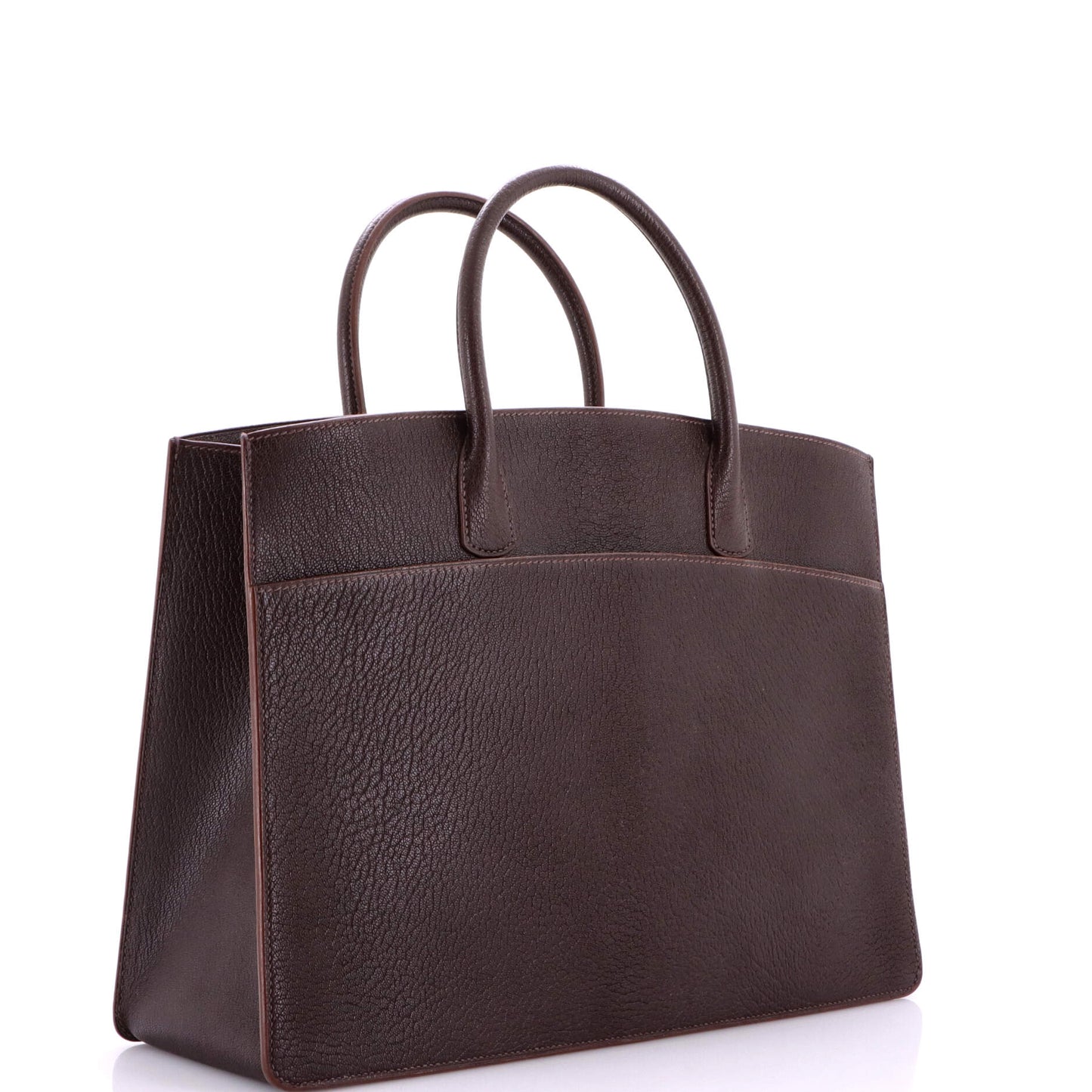 エルメス ホワイト バスバッグ レザー 39