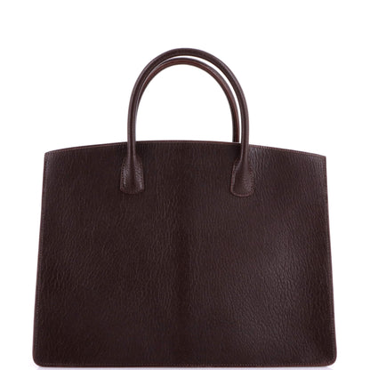 エルメス ホワイト バスバッグ レザー 39