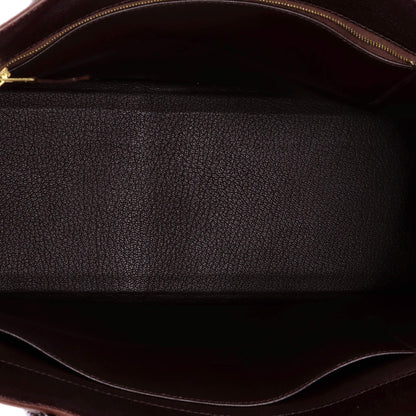 エルメス ホワイト バスバッグ レザー 39