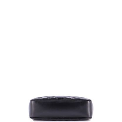 サンローラン ルー カメラバッグ キルティング シェブロンレザー スモール