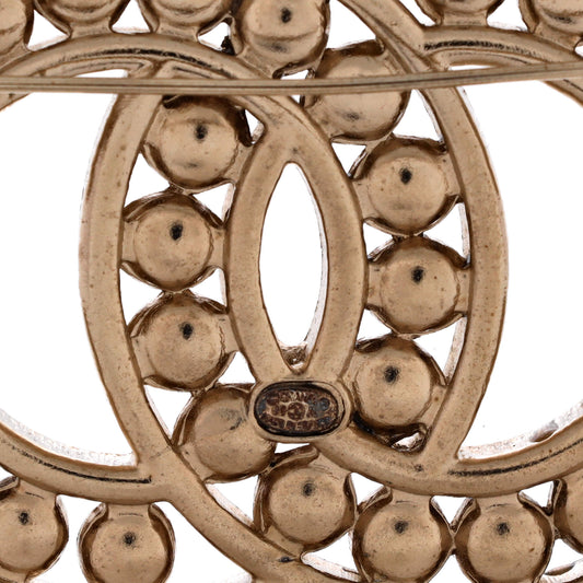 シャネル CCブローチ メタルフェイクパール付き