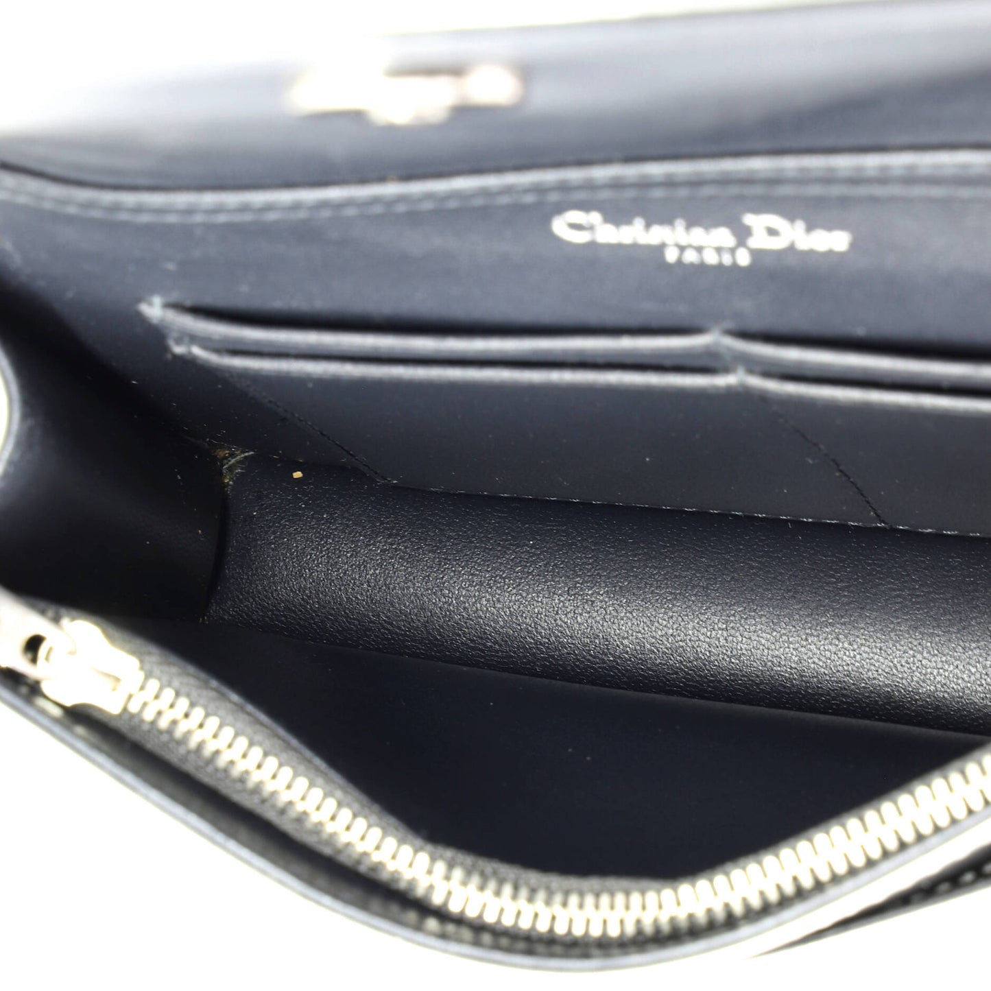 クリスチャン・ディオール ディオラマ ウォレット オンチェーン カナージュ エンボ スカーフスキン