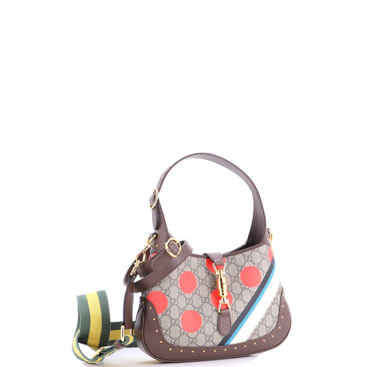 グッチ ジャッキー 1961 ホーボー スタッズプリント GGコーティングキャンバス スモール